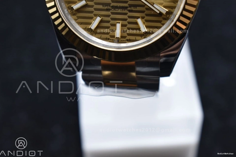 DateJust Dial Edition 608 SS 41 Oyster 904L YG 126333 YG Textured on 1:1 Clean Best Sleek Bracelet VR Steel 1223